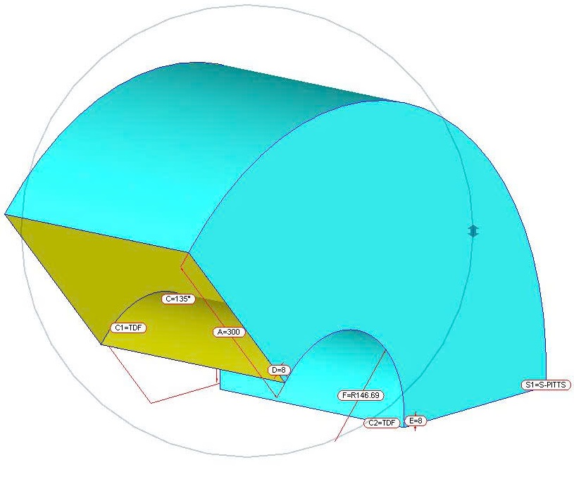Cút ống gió 135°